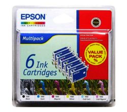 EPSON  Seahorse T0487 6-colour Ink Cartridges - Multipack